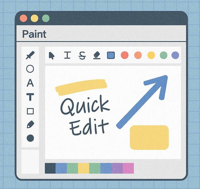 Paint, a lightweight image editor for quick edits